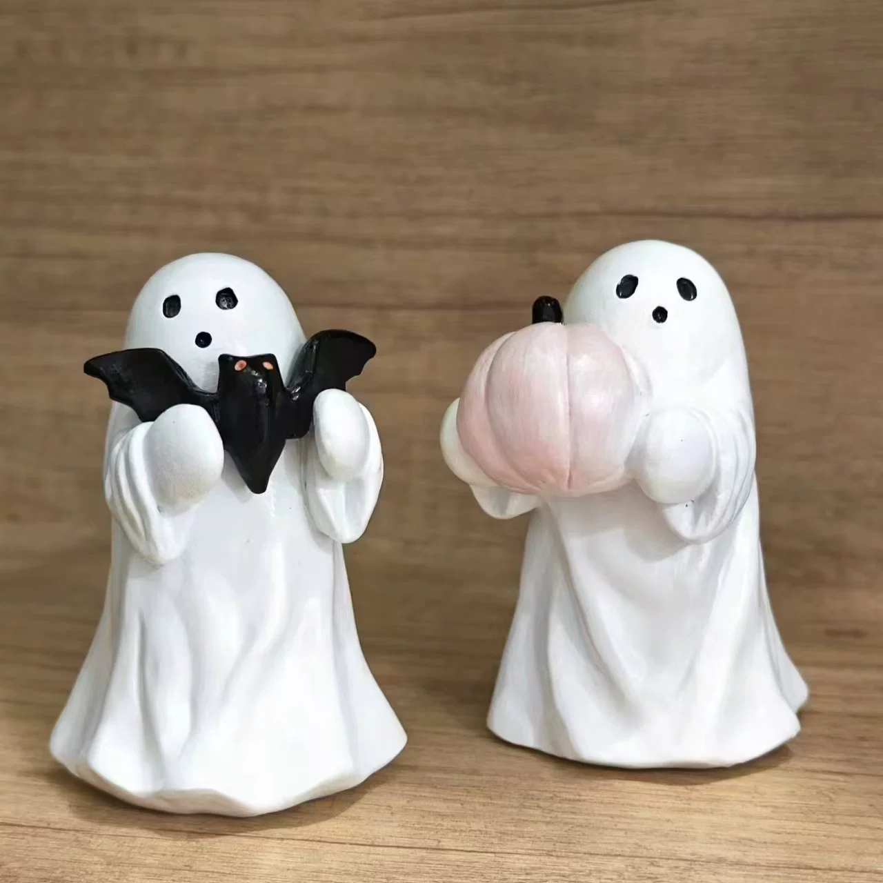 [跨境新品万圣节可爱白幽灵派对装饰庭院摆件书房装饰工艺品小摆件]