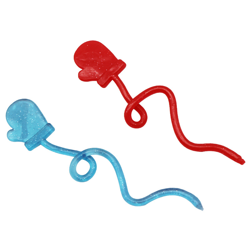 12 Navidad Día de San Valentín TPR Vent juguetes elástico retráctil pegajoso mano pared escalador catapulta Turquía