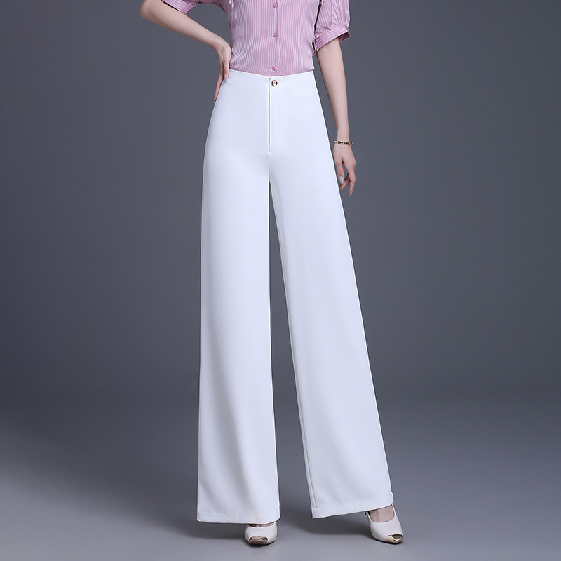 2026 Spring/Summer New Women's Wide-Leg Pants Fashion Large Size High-Waist Casual Pants Loose Fit Pants for Women Directly from Manufacturer 2026 Spring/Summer New Women's Wide-Leg Pants Fashion Large Size High-Waist Casual Pants Loose Fit Pants for Women Directly from Manufacturer