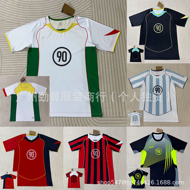 Wholesale T90 Football Uniforms 2526 Fan Version Series Football Sports Training Uniforms Short-Sleeved Sweat-Absorbent Breathable Quick-Drying Wholesale T90 Football Uniforms 2526 Fan Version Series Football Sports Training Uniforms Short-Sleeved Sweat-Absorbent Breathable Quick-Drying