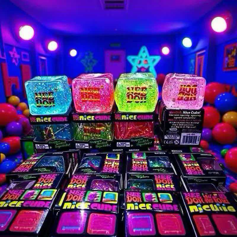 Cross-Border Schylling Needoh Nice Cube New Collaboration Stress-Relief Cube Squishy Stress-Relief Puzzle Toy