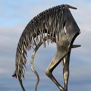 ��Ʒ���R�dӡˢ�R����¹� Kiss Horse Sculpture����ˇ�g�b�Ʒ