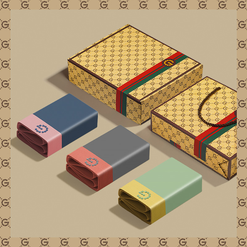 GDAD禮盒裝100支莫代爾男士內褲無痕四角褲冰絲抗菌透氣平角短褲