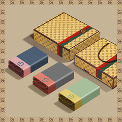 GDAD禮盒裝100支莫代爾男士內褲無痕四角褲冰絲抗菌透氣平角短褲