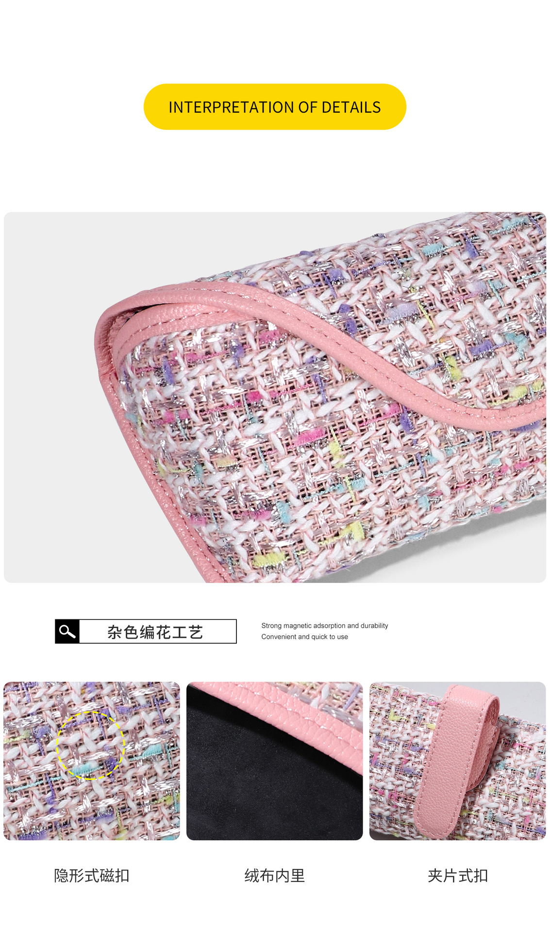 Car-Mounted Glasses Case, Sun Visor, Small Chanel-Style Sunglasses Clip, Convenient Sunglasses Holder, New Style Glasses Clip