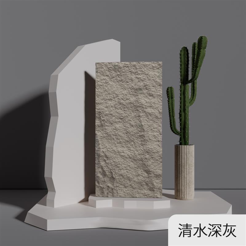 기타 - 스톤 스킨 클리어 워터 다크 그레이 120*60*두께 2cm