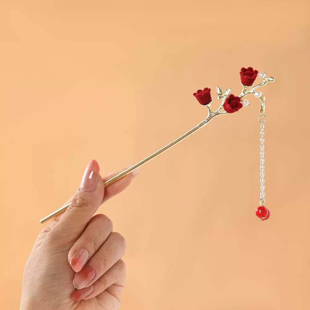 Hairpin Hanfu заколка для волос, орхидея цветочный декоративный аксессуар для волос, простая элегантная китайская стиль