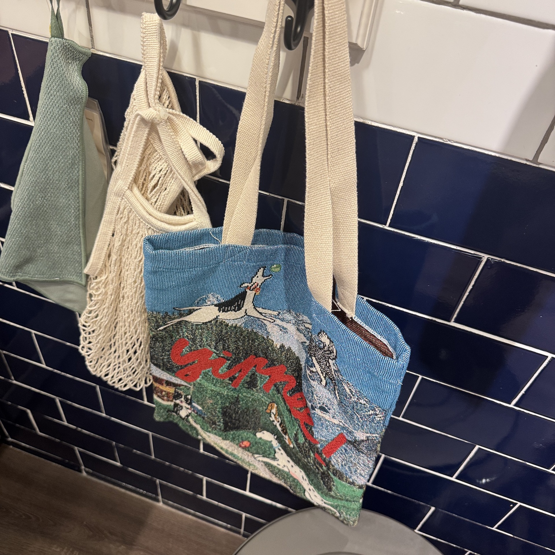 Wildberries  订单户外露营托特包提花购物袋35*45cm