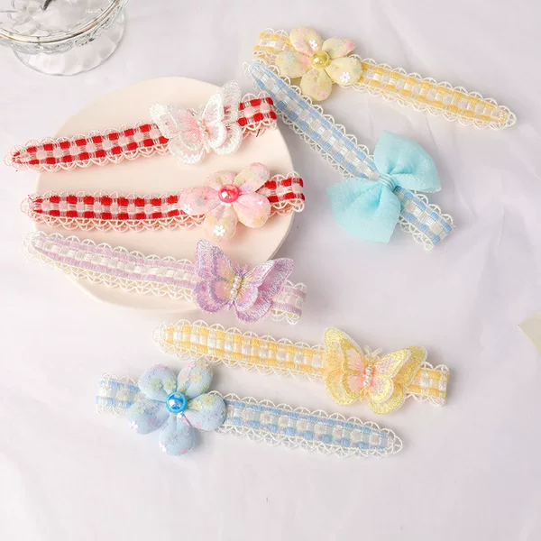 Children's Velcro Hair Band Cute Bangs Hair Finishing Artifact for Girls Summer Cartoon Hair Stickers Hairband Hairpin