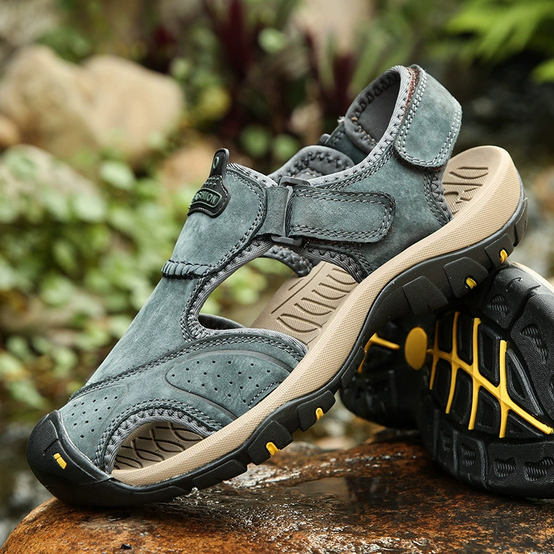 2024 мужские сандалии трансграничные новые мужская обувь прилив летом Баотоу прохладная обувь мужская повседневная пляжная обувь мужская