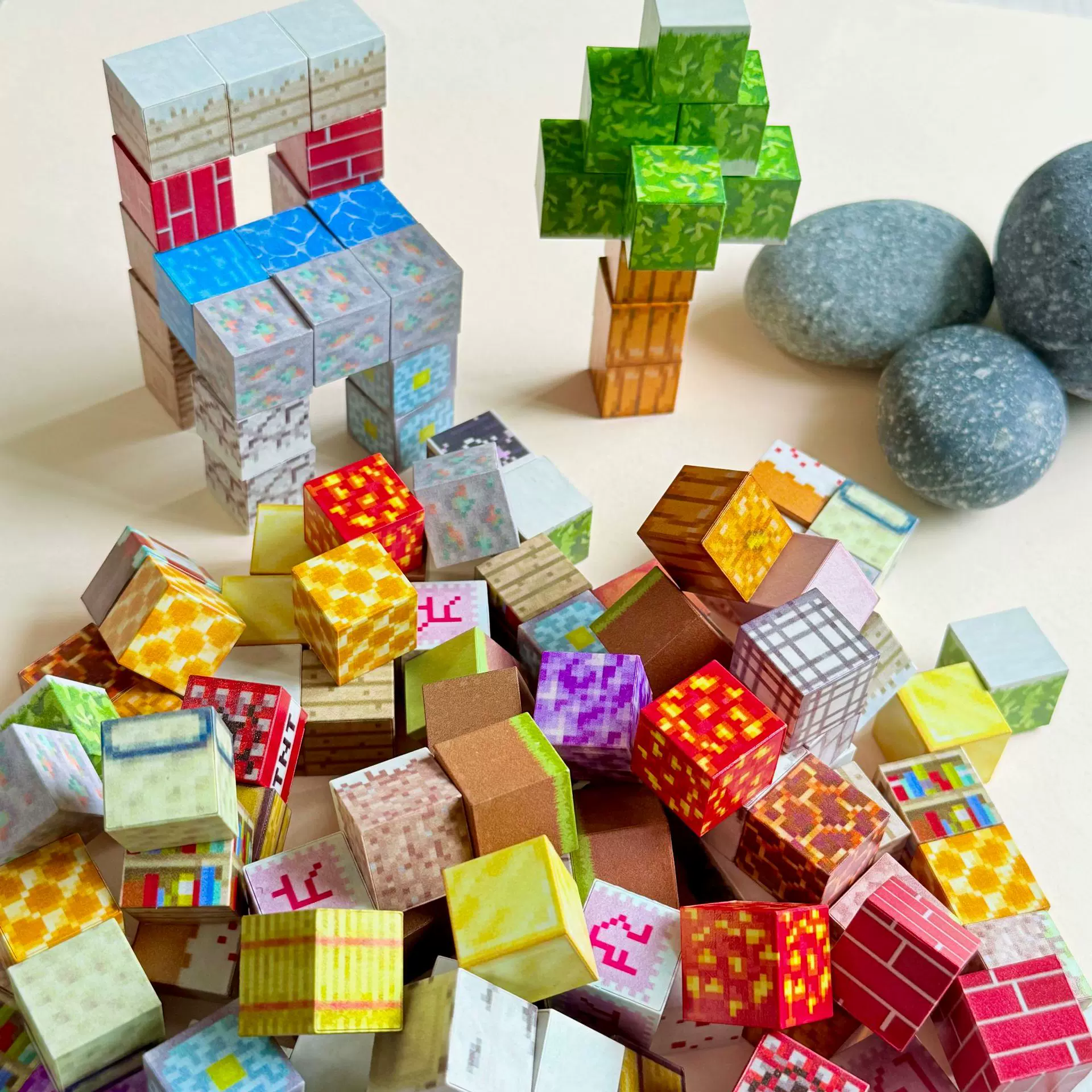 我的世界磁力方块积木儿童益智拼装大颗粒磁吸积木人仔男孩爆款