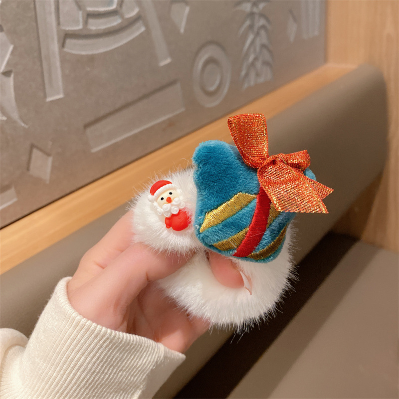 Cute Santa Claus Elk Cloth Hair Tie display picture 5