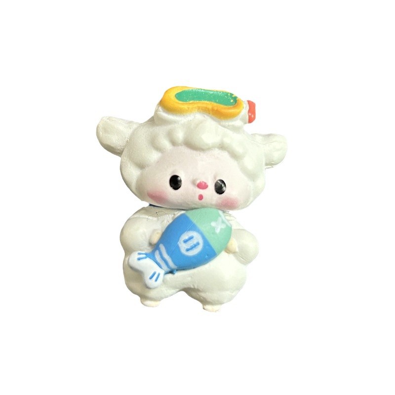 싱글 라이딩 작은 새 양고기 작은 꿀벌 새끼 고양이 DIY 수제 소재 액세서리 마이크로 풍경 장식 인형