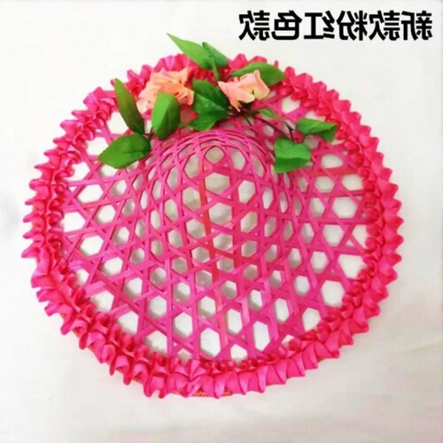 Hat dance hat bamboo props square dance hollow lotus children's performance props bamboo hat