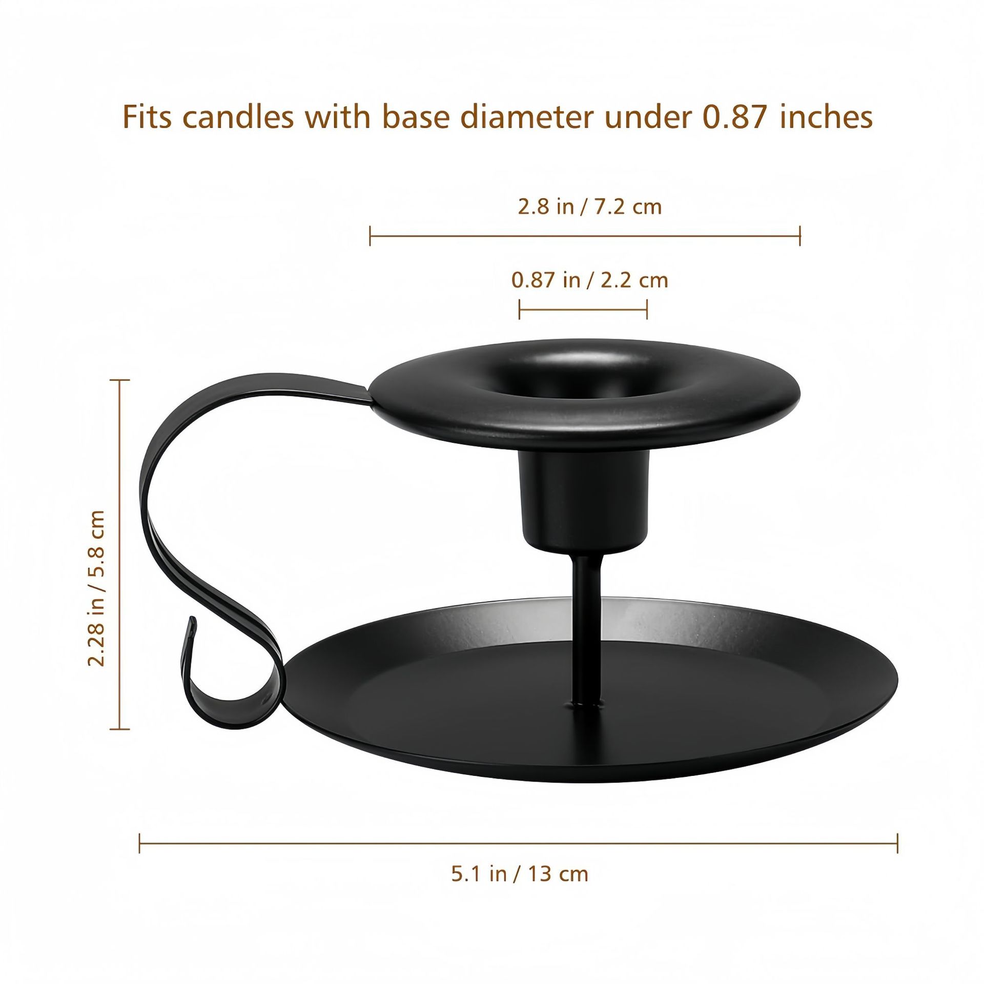 Candelabro de Hierro Forjado Negro Vintage, Estilo Americano, Decoración Metálica para Mesa de Comedor, Adorno para el Hogar, Portavelas Artesanal para Mesa