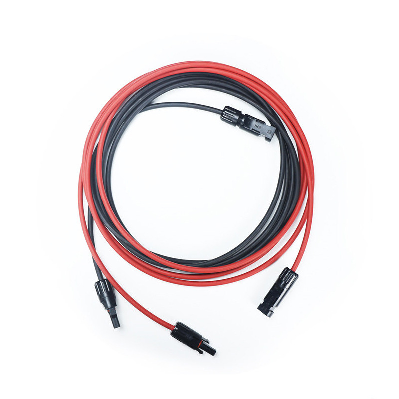 优质MC4带连接头2.5/4/6平方光伏专用直流电缆铜线太阳能板延长线