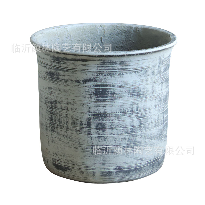 Terrizaje de cemento de gran calibre plantación de árboles maceta gran casa sala de estar hotel verde paquete suave patio villa decoración maceta