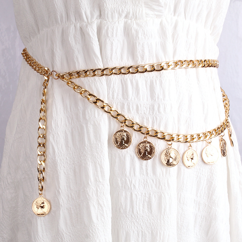 Золотая цепочка для тела