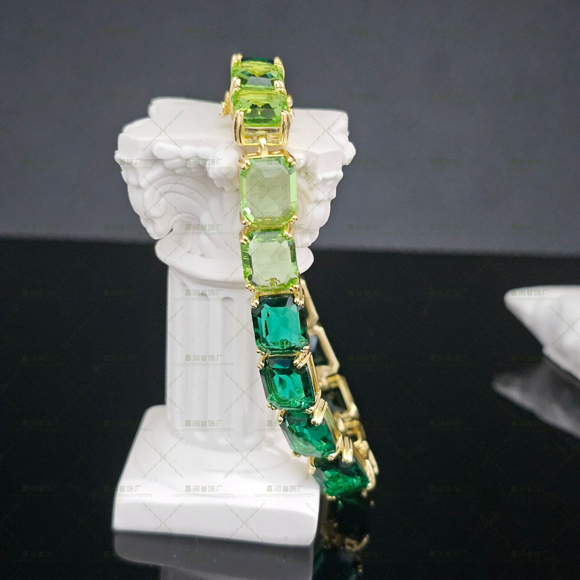 Millenia colección exagerada collar pulsera de cristal de color gradiente lujoso ligero de alto nivel transfronterizo