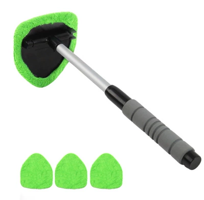 Window Defrosting and Defogging Wipe, Car cleaning tools - green-4-piece-set