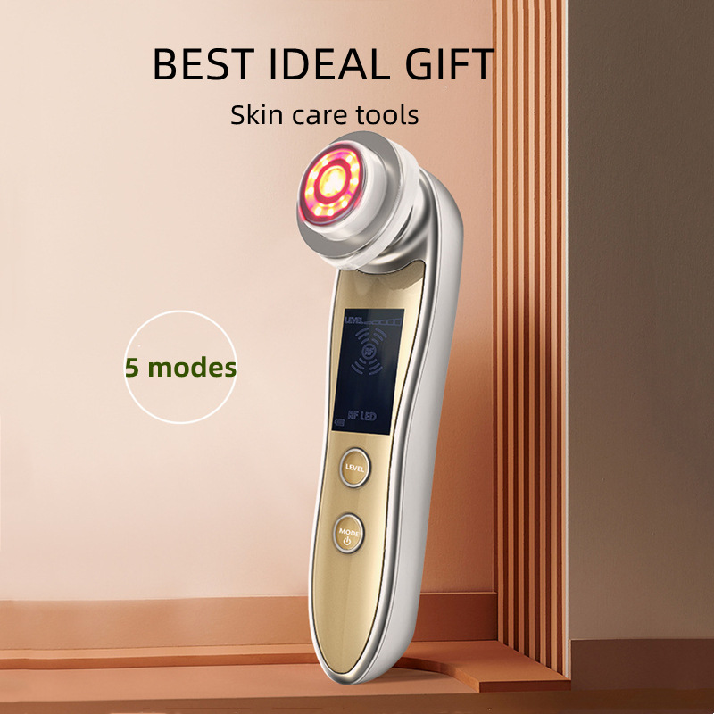 Manufacturer Wholesale Colored Light Skin Rejuvenation Facial Radio Frequency Instrument Lifting and Tightening Microcurrent Electric Shock Massage Thermage Beauty Instrument