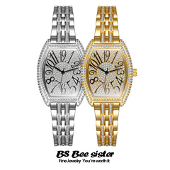 BS新款熱銷手錶廠家直銷外貿酒桶款經典大錶盤女表一件代發FA1653