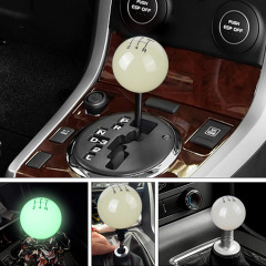 54MM fluorescent resin handle ball car modification handicraft gear shift head handle all copper nut adapter ball