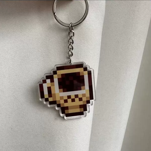 Stardew Valley Keychain-Triple Coffee