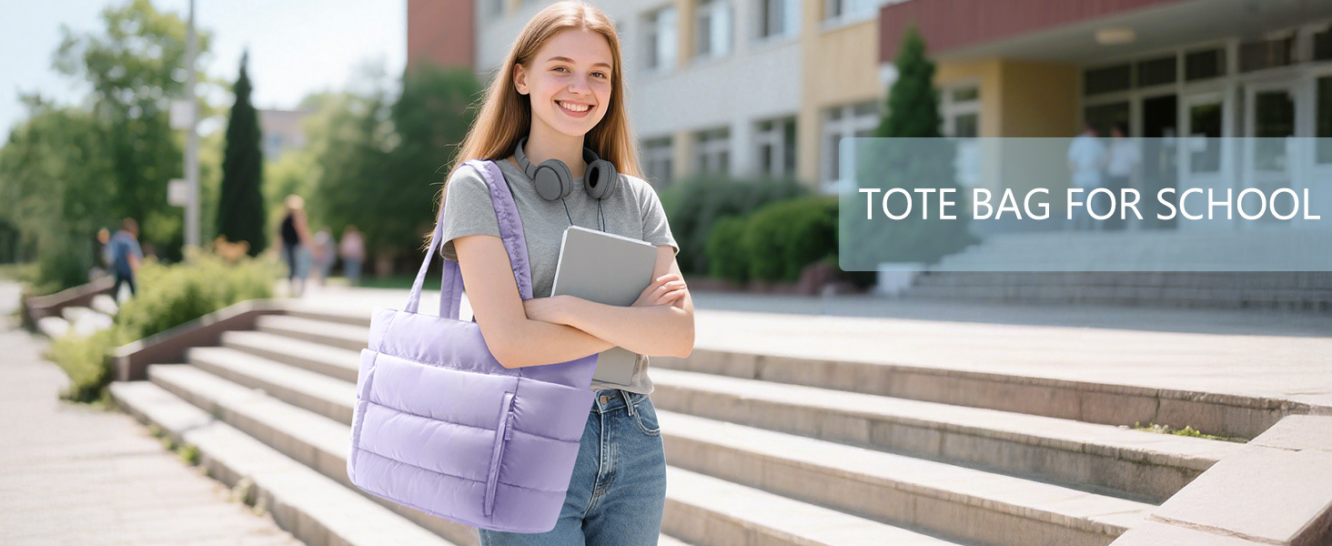 Quilted Tote Bag For Women, Large Capacity Handbag For Travel_voghion.com