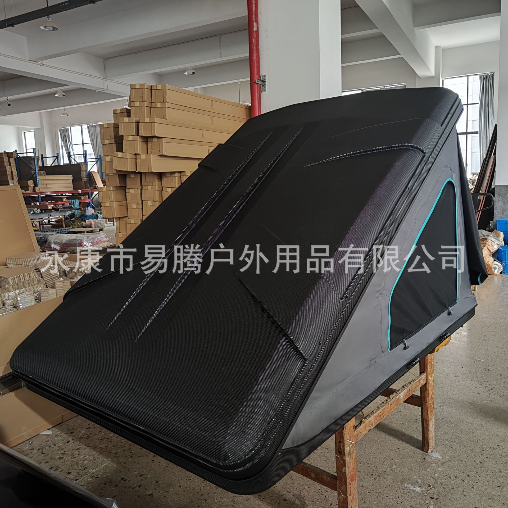 Cross-Border Abs Composite Triangular Tent Outdoor Camping Quick-Opening Folding Tent Suv Car Roof Tent