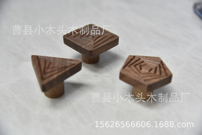 solid wood Hooks Log Coat hooks metope decorate Coat hook Black walnut bedroom Wall Hook Room Clothes hanger