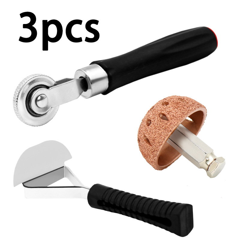 Juego de herramientas de reparación de neumáticos Cabezal de rectificado tipo cuenco rodillo de reparación de neumáticos cabezal de rectificado de 42mm kit de reparación de rodillos de plástico