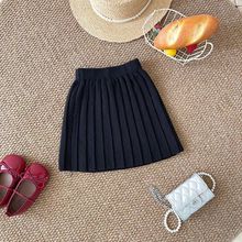 女童短裙半身裙洋气儿童百褶裙女秋冬宝宝针织裙学院风短裙