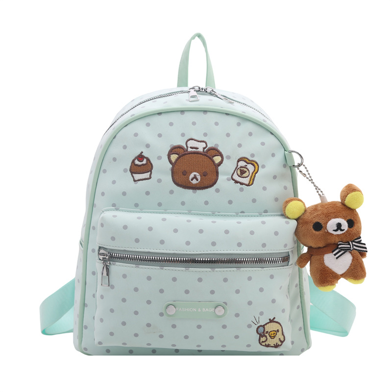 Mochila de la universidad de punto de tormenta para mujeres 2026 nueva moda mochila de dibujos animados de verano dulce chica mochila pequeña