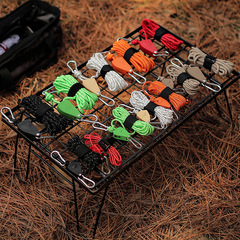 Outdoor wheel regulator tent anchor metal lifting pulley reflective guy line thickened canopy rainfly rope 6mm