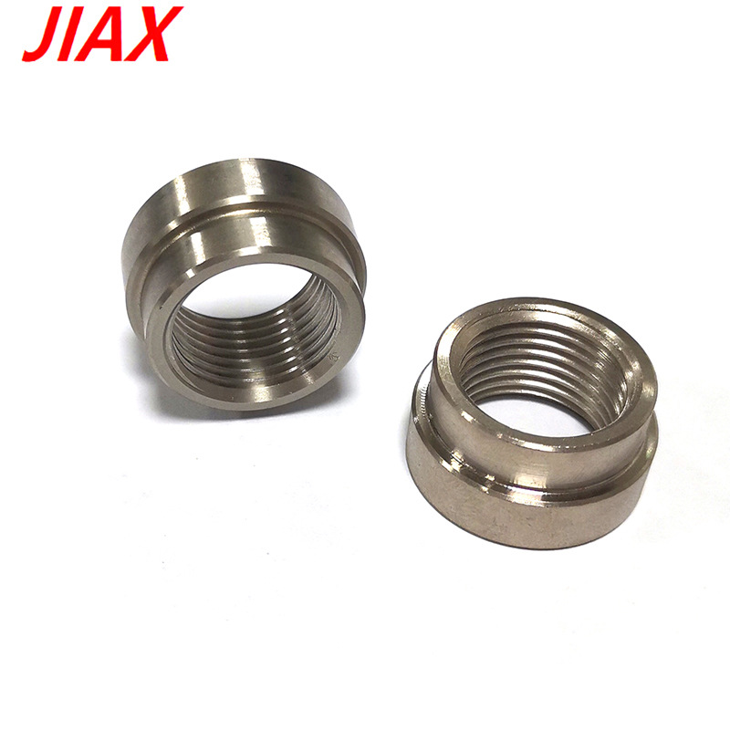 EBay venta caliente coche M18 * 1.5 acero inoxidable soldada base tuerca tubo de escape tapado tuerca de paso circular