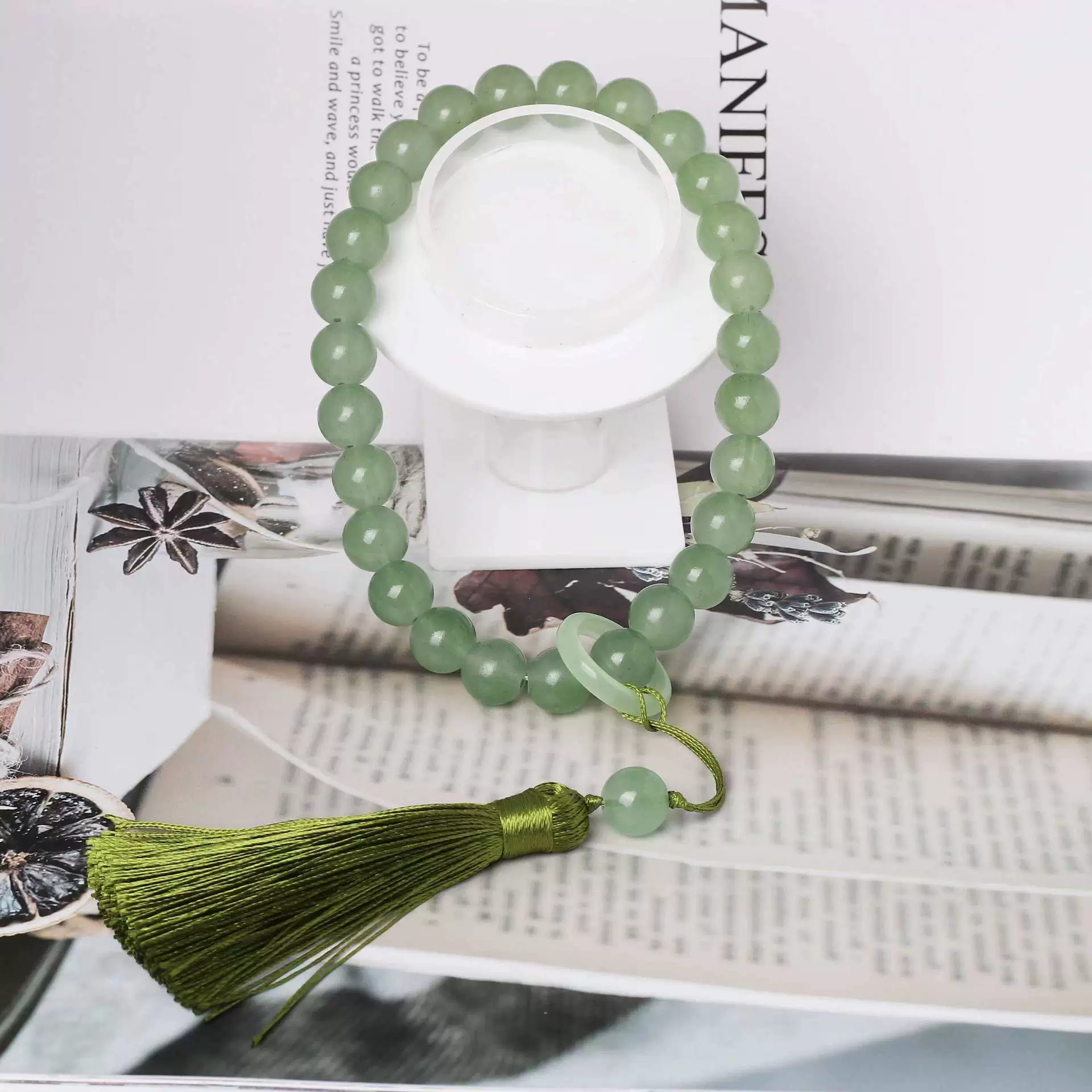 Rosary, bracelet, accessory with tassels