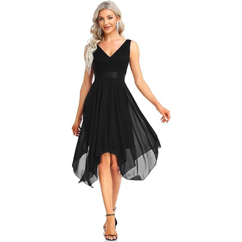 Women’s Lace Chiffon Cocktail Ball Gown