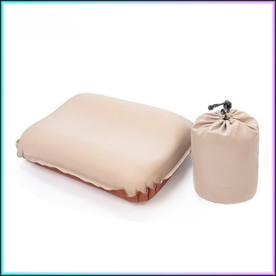 Outdoor Automatic Inflatable Pillow Memory Foam Pillow Cheese Sponge Pillow Camping Air Cushion Pillow Travel Pillow Free Inflatable Wholesale