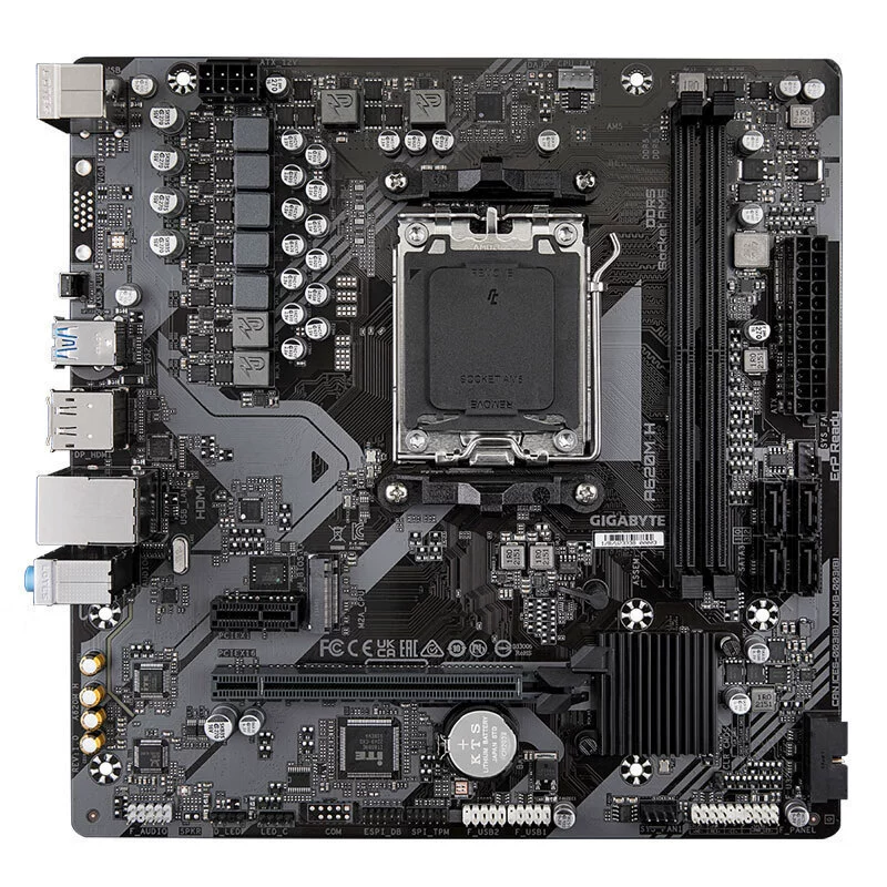 Материнская плата Gigabyte GIGABYTE A620M H DDR5 настольной компьютерной платы совместимая с поддержкой AMD 7800X3D