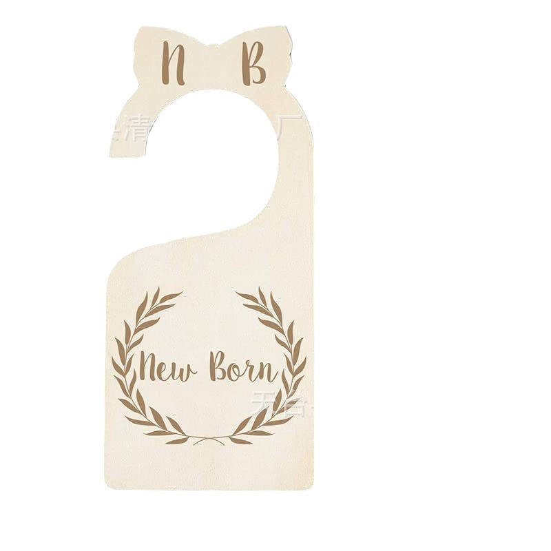 De madera de un solo lado láser bebé gancho gabinete divisor recién nacido mes armario divisor nuevo regalo de la madre