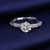 Fashionable trend wedding ring, silver 925 sample, wholesale