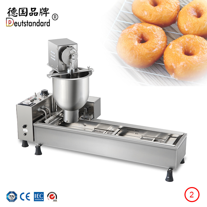 新店促销甜甜圈机多拿滋甜麦圈生产设备全自动蛋糕圆圆圈机器