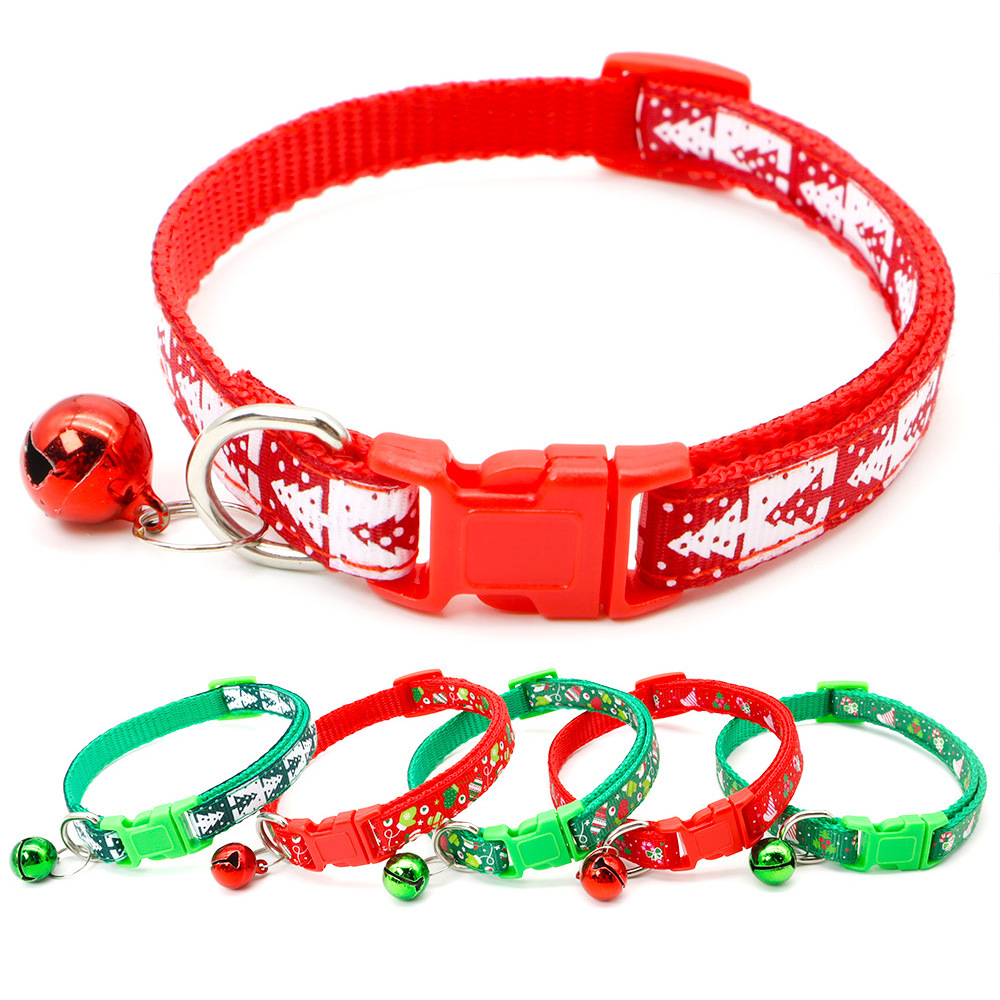Pet Collar Type Of Pet Supplies 1200 Quantity Party, Festival Occasion Cute Polypropylene Fiber Christmas Christmas Tree Pet Collar