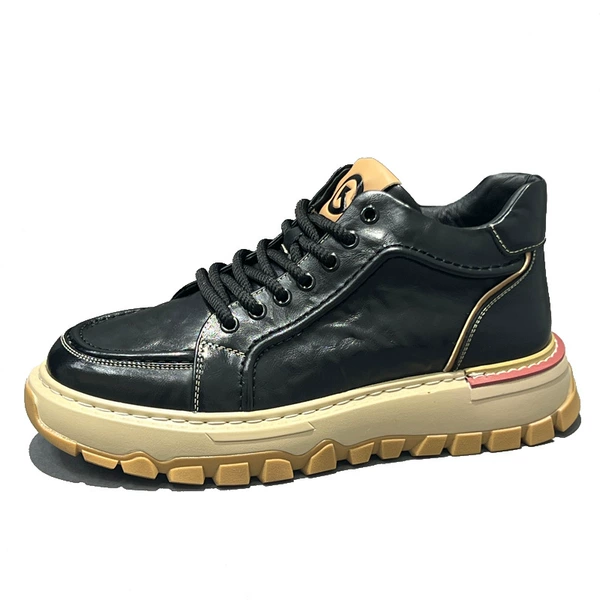 M8529 black leather shoe size