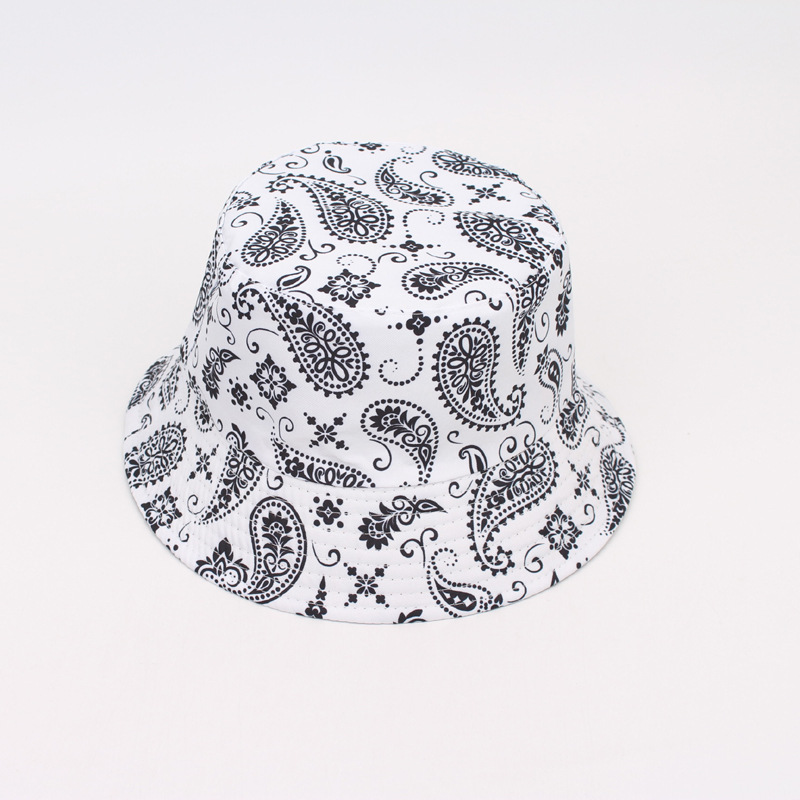 Spring&Summer Season Unisex Casual Printing Flat Eaves Bucket Hat