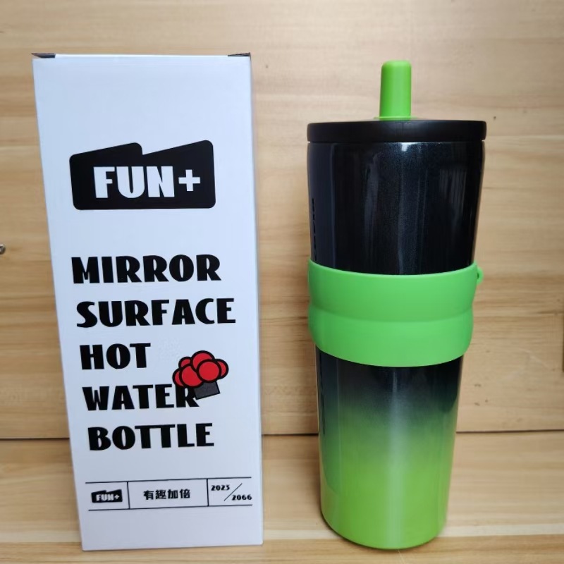 Nueva taza de paja de alto valor facial con cuerda 316 taza de aislamiento térmico de acero inoxidable taza de hielo portátil de gran capacidad
