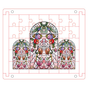 Acrylic Puzzle Originally Plan Photo Frame Set Table High Transparent Acrylic Plate Painting Collage Home Decoration Cross Border