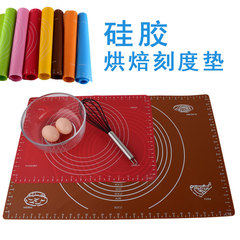 Large scale graduated flexible silicone kneading mat rolling board non-stick baking flour mat oven mat high-temperature resistant
