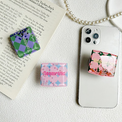 手機氣囊支架ins風小清新流沙珠子背貼可伸縮桌面看劇追劇支撐架